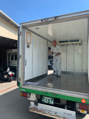 川滝運送　トラック清掃